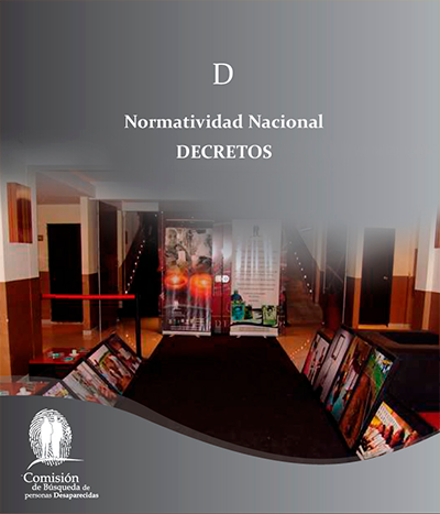 Cover of Cartilla D Comisión de Búsqueda de Personas Desaparecidas: DECRETOS